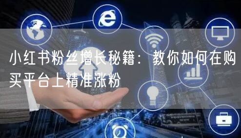 小红书粉丝增长秘籍：教你如何在购买平台上精准涨粉