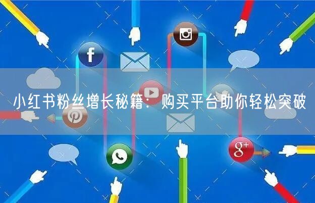 小红书粉丝增长秘籍：购买平台助你轻松突破