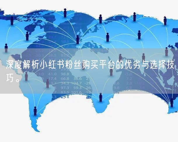 深度解析小红书粉丝购买平台的优劣与选择技巧。