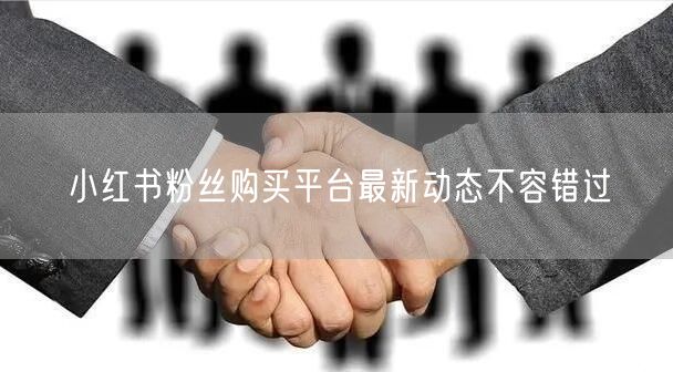 小红书粉丝购买平台最新动态不容错过